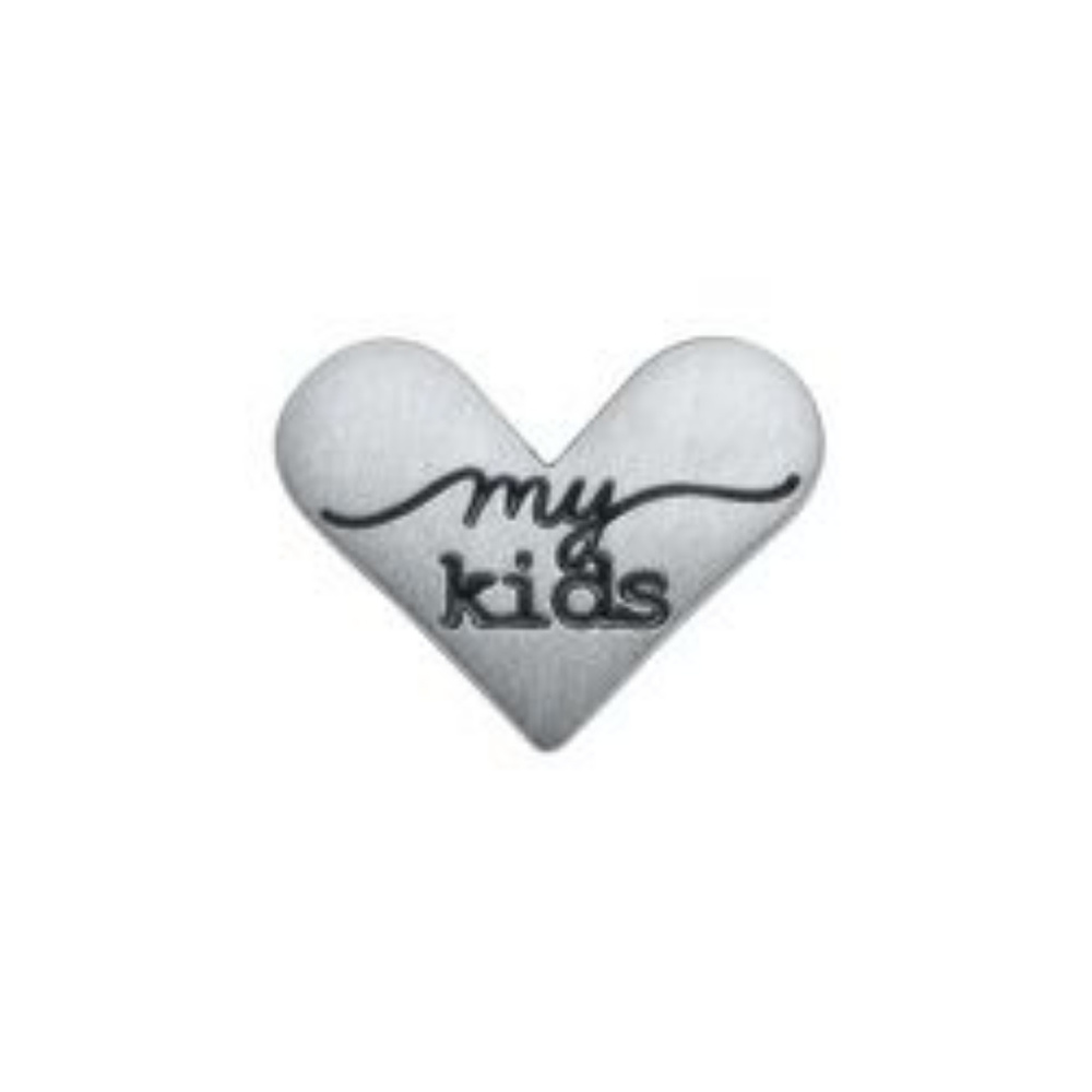 Mini My Kids Heart Stainless plate Origami Owl